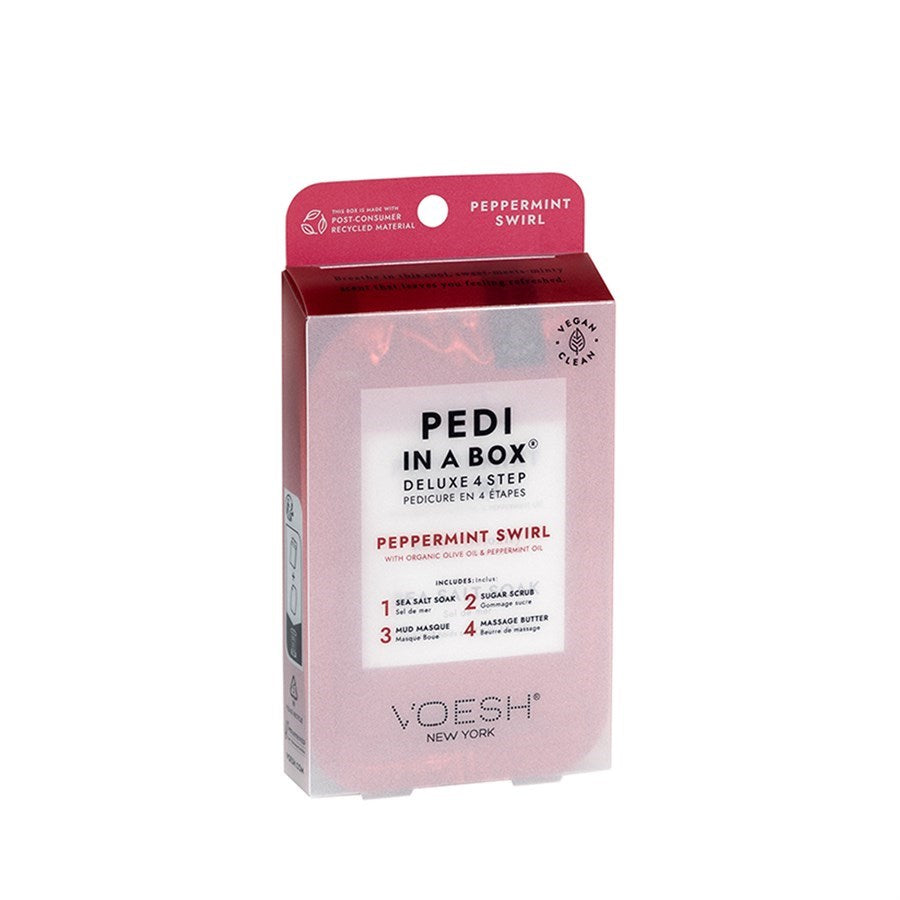 Pedi in a box - Peppermint Swirl