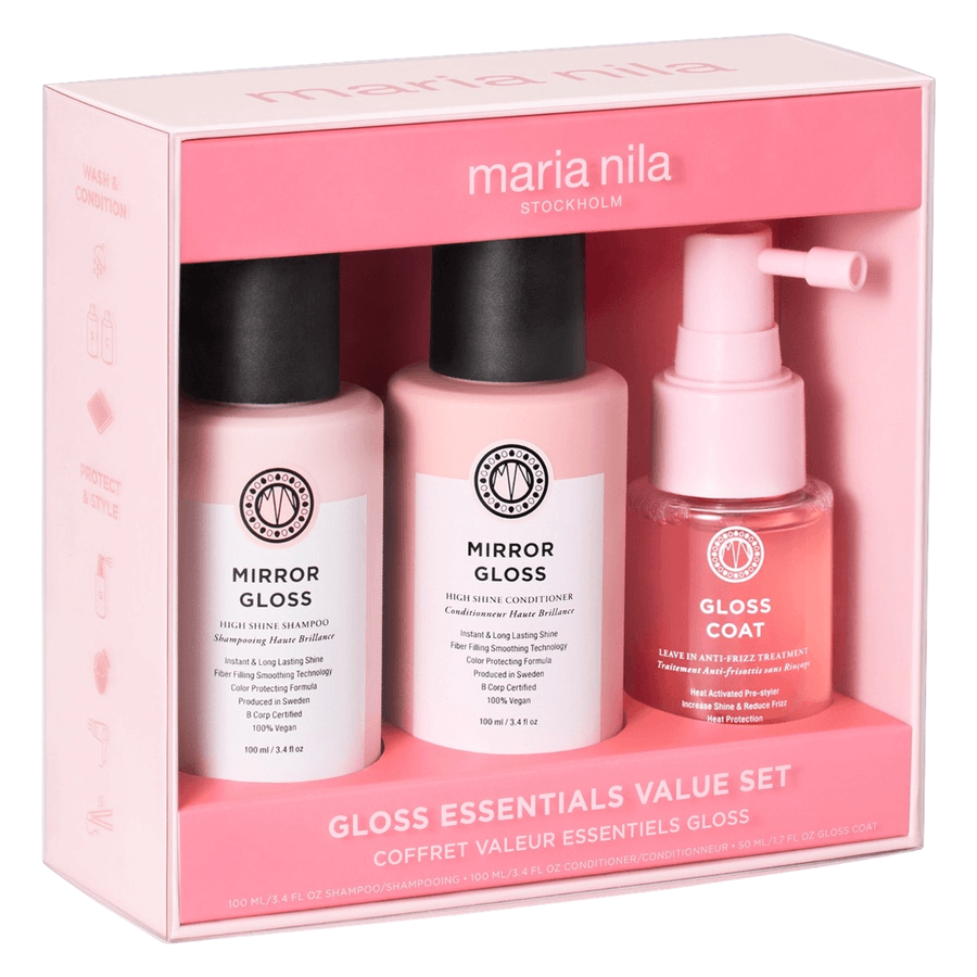 Maria Nila Mirror Gloss Essentials Value Set hiustenhoitosetti